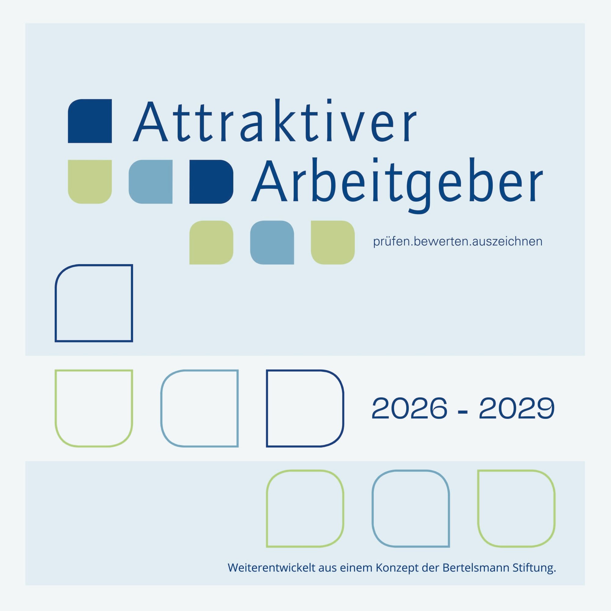 Siegelschild Attraktiver Arbeitgeber 2026 - 2029 Siegelschild Attraktiver Arbeitgeber 2026 - 2029